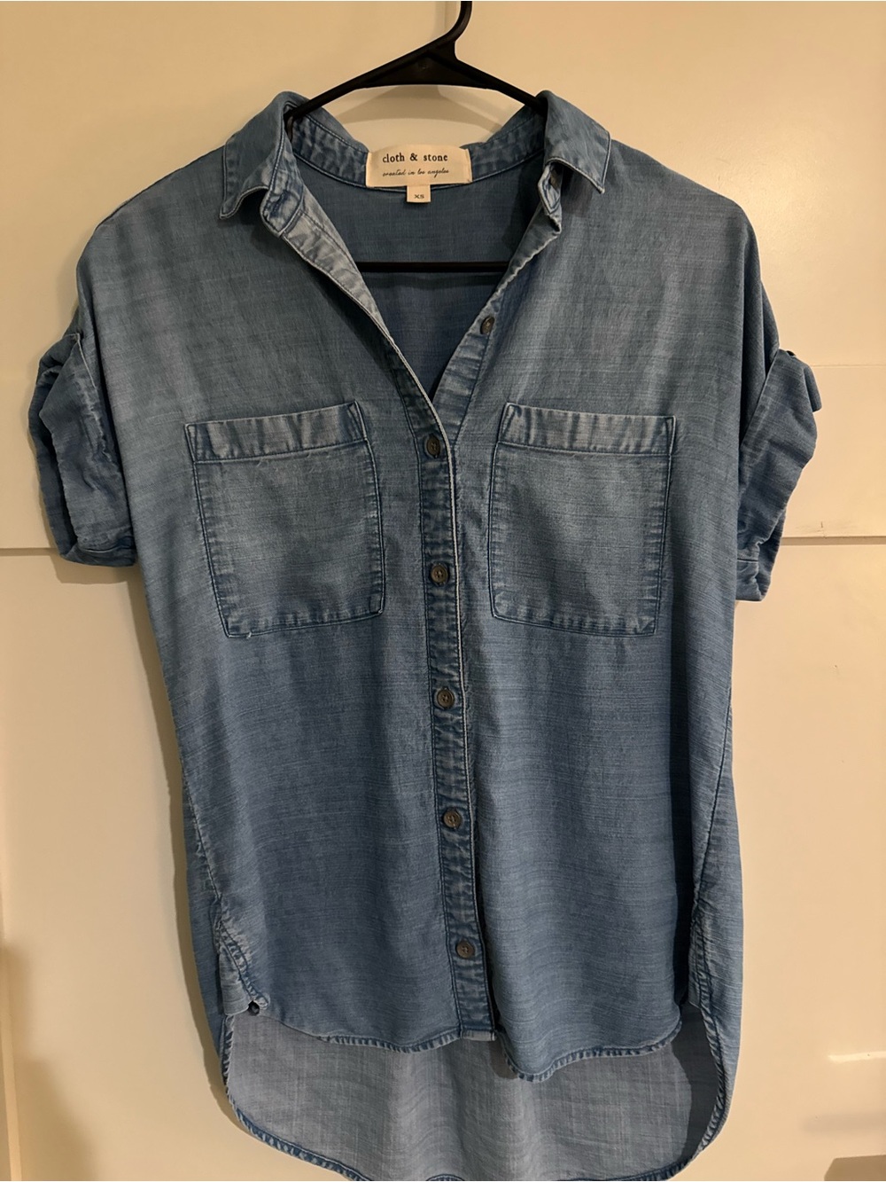 cloth & stone Light Blue Denim Shirt size XS